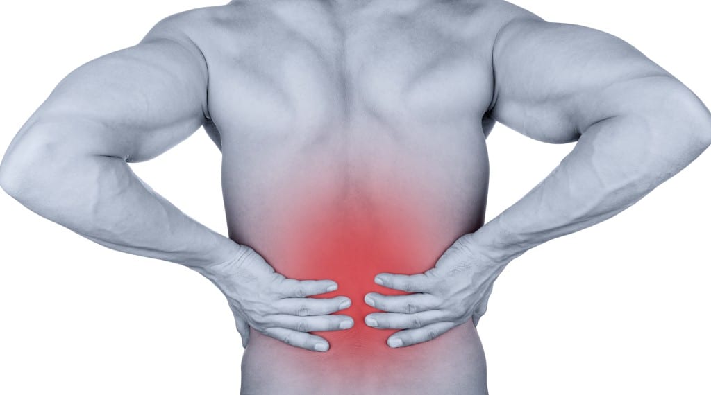 man with a back pain